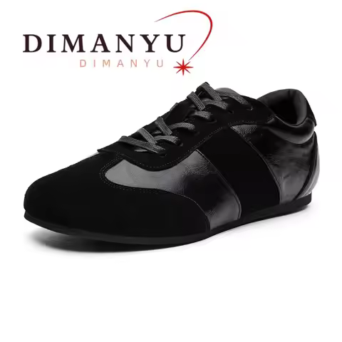 DIMANYU Men Retro Spliced  Sneakers Flat Lace‑Up Casual Shoes Man Fashion Vintage  Men's Virtue Trai
