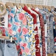 80年代懷舊服裝港式穿搭花襯衫70 90復古影視短劇港風洋裝女裝潮