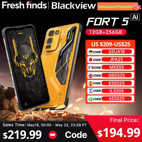 【World premiere】Blackview Fort 5 Rugged SmartPhone 6.78-inch 2.4K 120Hz Display 108Mp Camera 2W BOX 