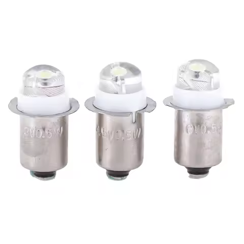 3V 4.5V 6V LED Light Bulb P13.5S 0.5W Work Light Flashlight Torch Light Replacement Led Bulb Work Li