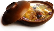 Casserole Pot Clay Bowl 40oz Red Shallow Pan for Cooking Dolsot Bibimbap Soup Baking Dishes Oven (Br