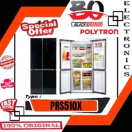 POLYTRON PRS510X KULKAS 4 PINTU FRENCH DOOR MULTI DOOR PRS510