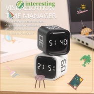 INTERESTING Pomodoro Timer, 5/10/30/60min Gravity Sensing Digital Cube Timer, 3 Volume Adjustable Cu