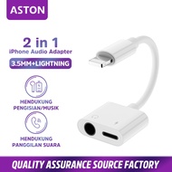 【ASTON】Splitter Type C iphone Lightning to Jack 3.5mm For Samsung Oppo Mi Realme Vivo Charging Audio