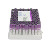 100pcs 2ml EDTA K2 Vacuum Blood Collection Tubes - Accurate Safe Blood Sampling for Laboratories & H