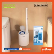ECOCO Disposable Toilet Brush Flexible Silicon Toilet Brush Toilet Cleaner Includes Refill E2132 - E