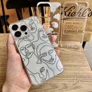 Casing  Transparent painting heavenly body figure Label for iPhone 13 12 11 Pro max X XR XSAMX 8 7pl
