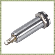 (R Q S E)Electric Guitar Jack Chrome Threaded Cylinder Output Input Jack Plug Sockets 1/4 inch for E