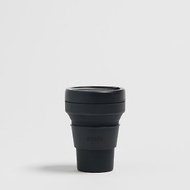 Stojo - 環保高耐熱矽膠摺疊杯12oz - 墨黑色