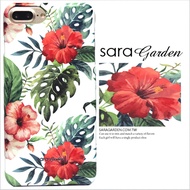 【Sara Garden】客製化 手機殼 Samsung 三星 Note10+ Note10Plus 南洋 扶桑花 碎花 保護殼 硬殼