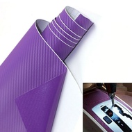 CS325>> Car Purple Carbon Fiber Vinyl Wrap Sticker Interior Accessories Panel 50x12Inch
