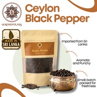 Organic Sri Lanka Black Pepper - 25G - Lada Hitam Asli dari Sri Lanka Ceylon
