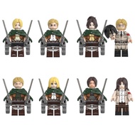 Attack On Titan Action Figure Annie Leonhart Erwin Smith Zeke Jaeger Ymir Building Block Collection 