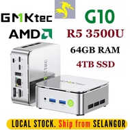 GMKtec G10 AMD Ryzen 5 3500U Windows Mini PC 64GB DDR4 RAM 4TB SSD Gaming PC Gaming Computer Desktop