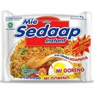 SEDAAP MIE INSTAN 1DUS SEDAP GORENG, SEDAAP SOTO 1DUS SG Terlaris.