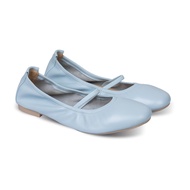 Lacy Ballet Flats Baby Blue - Nappa Milano - Women's Flat Shoes Women Shoes