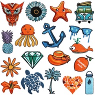 Camper Owl Patch Sticker Whale Sea Turtle Embroidered Cloth Sticker