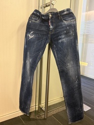 DSQUARED2 D2 意大利製 Slim 潑墨破壞牛仔褲 IT50（有瑕疵）