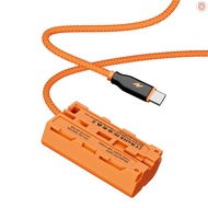 ZGCINE PD-NPF Type-C to NPF Dummy Battery Braided Cable DC Coupler Accessory for Monitors/ LED Video