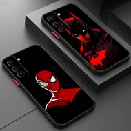 Phone Case Spiderman Batman Red 061A For Samsung S23 S24 S25 S20 S21 S22 FE Plus Ultra A17 A33 A34 A