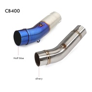 CB400 Motorcycle Exhaust middle pipe Link Pipe Stainless steel for HONDA CB400 cb 400 exhaust Slip-O