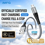 IMFG I-S2M Nylon Braided USB To Micro Data Cable 100cm 2.4A Fast Charging Charger Cable