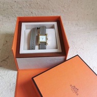 全新Hermes Watch錶大象灰錶帶有單有盒
