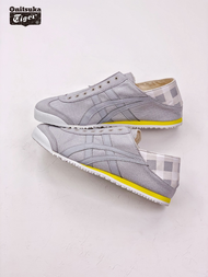 New 2024 Onitsuka Tiger Slip On Super Soft Canvas Men's Shoes Women's Shoes Casual Sports Shoes Tiger Shoes Grey