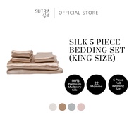 SUTRA SILK King Size 5 Piece Bedding Set
