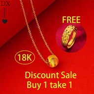 ซื้อ 1 แถม1 ส้อยคอผู้หญิง สร้อยคอไม่ลอกไม่ดำ gold necklace ทองเยาวราชแท้ ทอง2สลึงสร้อยคอ 3กษัตริย์ เ