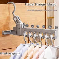 Travel Hanger Foldable Hanger Portable Travel Hotel Portable Hanger Seamless Six Holes