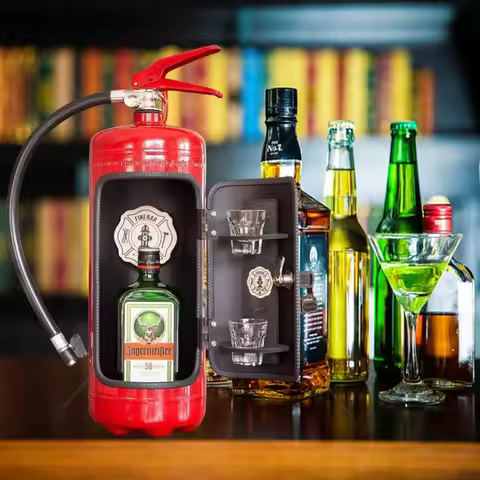 Portable Mini Fire Extinguisher Kitchen Cabinet Bar Iron Material Fire Retardant Liquid Iron Safe Ex