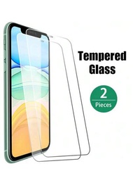 2 Piezas Protectores De Pantalla De Cobertura Total Para Iphone 15 14 13 12 11 Pro Max Xs Max Película De Vidrio Protectora Para Iphone 5 5s 5c Xr X 6 6s 7 8 Plus Se 2022 2020 12 Mini 13 Mini