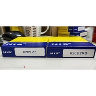 6209 2RS / 6209 ZZ / 45X85X19 DOUBLE SIDED SEALED BALL BEARING