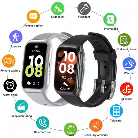 New Smart Watch Bluetooth Calling Heart Rate&Sleep Monitoring Flashlight Voice Assistant Men Women S