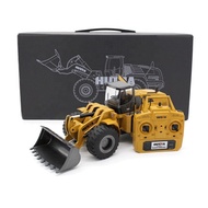 1583 V4 2.4g 1/14 10ch Alloy Metal Wheel Loader Model Diecast Parts Remote Control Construction Car 
