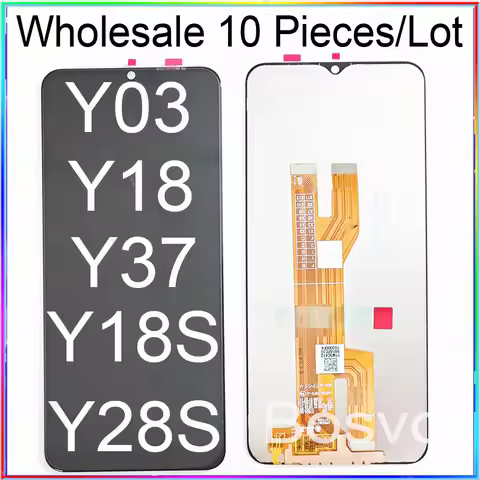 WholeSale 10 Pieces/Lot For Vivo Y03 Y03T Y18 Y37 Y18E Y18i Y18S Screen Y28E 5G Display T3 Lite 5 Lc