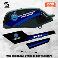 stiker motor - striping HONDA WIN 100  kendaraan dinas