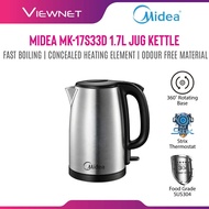 Midea Electric Jug Kettle 1.7L MK-17S33D SUS304 Food Grade Stainless Steel Concealed Heating Element