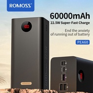 Romoss PEA60 60000Mah Pd22.5W Type-C Two-Way Super Fast Charging Qc 3.0 High Capacity Powerbank