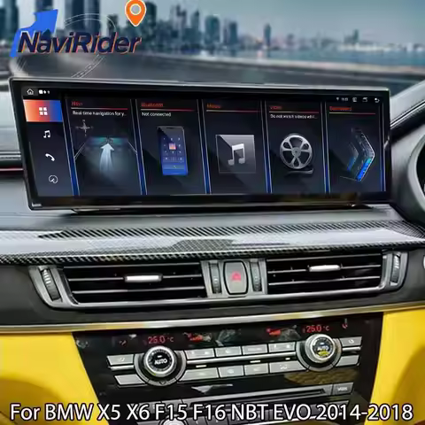 14.9" For BMW X5 X6 F15 F16 NBT EVO 2014-2018 Stereo Audio Android Auto Carplay Car Radio Navigation