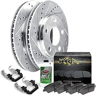 Hart Brakes Front Brakes and Rotors Kit |Front Brake Pads| Brake Rotors and Pads| Ceramic Brake Pads