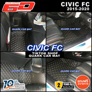 (สีใหม่ ลายใหม่) พรม6D CIVIC FC FK ตรงุร่น XPE2ชั้น แท้ กันน้ำ ไม่มีกลิ่น (รับประกัน2ปี) - พรมรถยนต์
