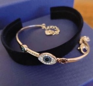 輕奢高級感守護寓意施華洛世奇DUO惡魔之眼手鐲 | Swarovski DUO Evil Eye Bangle|