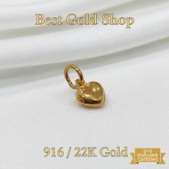 22k / 916 Gold Heart Necklace By Best Gold Shop