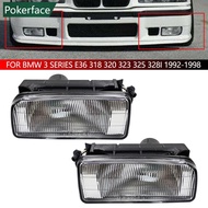 POKERFACE Car Fog Light Housing Front Bumper Defogging Lamp Cover Bulb Replacement Assembly for BMW 