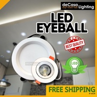 Modern LED Eyeball 7W/12W Recessed Spotlight Downlight Display lighting Ceiling lamp Lampu downlight (1011-WF-12W-RD)