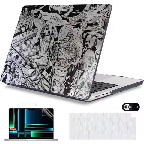 Laptop Case For Macbook Air Pro 13 Case 2025 2024 2023 M4 M3 M2 Air 15 abstract art For Macbook Pro 