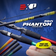 [MSF] EXP Phantom Pro Fishing Rod | Joran Pancing Medium Light Casting BC Spinning Carbon Fiber