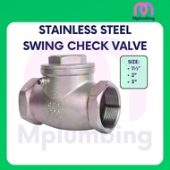 STAINLESS STEEL SWING CHECK VALVE 1½" 2" 3" DN40 DN50 DN80
